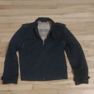Burberry Men's Dark Gray Military Jacket
